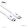 Club 3D Club3D Kabel USB-C 80Gbps zertifi. PD240W/8K240Hz 1,2m weiß retail (CAC-1572)