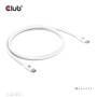 Club 3D Club3D Kabel USB-C 80Gbps zertifi. PD240W/8K240Hz 1,2m weiß retail (CAC-1572)