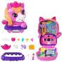 Mattel Polly Pocket Pony-Rodeo, Spielset mit 1 kleinen Puppe und Pferdchen, Spielzeug für unterwegs 