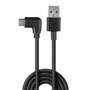 LINDY USB 2.0 Typ A an C Kabel, 90° gewinkelt 1m (32001)