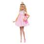 Mattel Barbie Deluxe Style-Puppe Nr. 3 mit pastellrosa Barbiecore-Kleid mit überdimensionaler Schlei