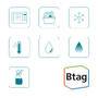 Schriftband Brother 12mmx4m weiß/transparent BTAG-135 (BTAG135)