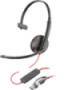 HP Poly Blackwire 3210 Monaural USB-C Headset +USB-C/A Adapter (8X214AA)