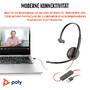 HP Poly Blackwire 3210 Monaural USB-C Headset +USB-C/A Adapter (8X214AA)