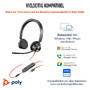 HP Poly Blackwire 3325 Stereo USB-C Headset +3,5mm Plug +USB-C/A Adapter (8X221AA)
