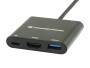 Conceptronic DONN01B 3-in-1 USB 3.2 Docking Datenverteiler/Umschalter