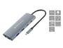 Conceptronic DONN06G 9-in-1 Docking Station Datenverteiler/Umschalter