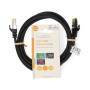 Nedis CAT7-Netzwerkkabel / S/FTP / RJ45 Stecker / RJ45 Stecker / 2.00 m / Snagless / Rund / LSZH / Schwarz / Label
