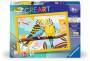 Ravensburger CreArt - Malen nach Zahlen 23994 - Bunte Wellensittiche - ab 9 Jahren
