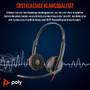 HP Poly Blackwire 3220 Stereo USB-C Black Headset +USB-C/A Adapter Bulk (8X2J9A6)