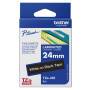 Brother SCHRIFT WEISS   / BAND SCHWARZ (TZE355 PRÄGEBAND24MM)