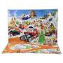 Mattel Hot Wheels Adventskalender 2025 mit 10 Spielzeugfahrzeugen im Maßstab 1:64 und 24 Zubehörteil