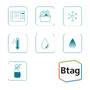 Schriftband Brother 12mmx4m weiß/lila BTAG-F35 (BTAGF35)