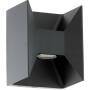 Eglo Leuchten EGLO MORINO - Outdoor wall lighting - Anthracite - Aluminium - IP44 - Entrance - Garage - Patio - 2 bulb(s)