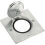 Legrand DECKELSATZ  1X2MOD INOX QUAD (089700  86X86MM IP44)