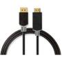 Nedis CCBW37100AT20 - 2 m - DisplayPort - HDMI - Male - Female - Straight