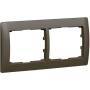 Legrand RAHMEN 2-F. DARK BRONZE HORIZ. (771202 GALEA DB)