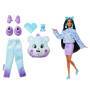 Mattel Cutie Reveal Barbie-Puppe mit Accessoires, Glücksbärchis-Serie 2, Dream-Bright-Bärchi mit 10 
