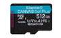 KINGSTON 512GB microSDXC Canvas Go Plus Gen4 200MB/s A2 U3 V30 Card + Adapter (SDCG4/512GB)