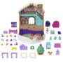 Mattel Adventskalender-Spielset mit Polly Pocket-Puppe, DIY-Lebkuchenhaus mit Puppenhausmöbeln und 2