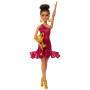 Mattel Barbie Turniertänzerin-Modepuppe mit braunem Haar und Tanzpokal-Zubehör