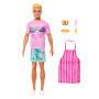 Mattel Barbie Mysteries: Beach Detectives Ken-Puppe mit unverkennbarem Outfit und Zubehörteilen zum 
