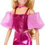 Mattel Barbie Deluxe Style-Modepuppe #5 in rosafarbenem Metallic-Outfit mit Korsett-Top und Accessoi