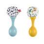 Mattel Fisher-Price Babys Rumba-Rasseln Spielzeug, 2er-Set für Babys ab 3 Monaten, kontrastreiches D