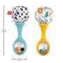 Mattel Fisher-Price Babys Rumba-Rasseln Spielzeug, 2er-Set für Babys ab 3 Monaten, kontrastreiches D