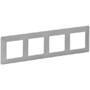 Legrand VLIFE 4FACH RAHMEN ALUMINIUM (754134)