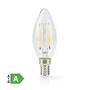 Nedis LED-Filament-Lampe E14 / Kerze / 2.2 W / 470 lm / 2700 K / Warmweiss / Retro Style / 1 Stück / Klar
