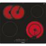 Siemens ET601FNP1E - Black,Stainless steel - Built-in - Ceramic - Glass-ceramic - 4 zone(s) - 4 zone(s)