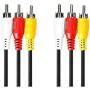 Nedis VIDEOKABEL  3XCINCH  1,5M  BOX (CVGB24300BK15     SW)
