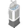 Be Cool LUFTKÜHLER  50W 6,5LITER TIMER (BC6ACP2501W    WS/GR)