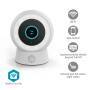 Nedis SmartLife Außenkamera / Wi-Fi / Spotlight / 3MP Full HD 1296p / IP65 / Cloud Storage (optional) / microSD (not enthalten) / Onvif / 5 V DC / mit Bewegungssensor / Nachtsicht / Weiss
