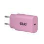 Club 3D Club3D Lifestyle Ladegerät USB-C 30Watt, 2Stk  pink retail (CAC-3021)