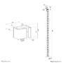 NEOMOUNTS BY NEWSTAR NEOMOUNTS Cable Spine Organizer for sit/stand desk frames clamp mounted white (