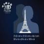 Ravensburger 3D Puzzle Iconics: 12008024 Eiffelturm - mit Licht - Das Wahrzeichen von Paris als deta