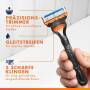 Gillette Fusion5 Rasierer für Männer, 1 Gillette Rasierer, 12 Ersatzklingen