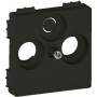 Legrand 756802 Valena 756802Life Abdeckung f.TV+R-SAT Schwarz