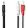 Nedis AUDIO-KABEL 3,5MM/2XRCA-STECKE (CAGL22200BK10   1,0M)