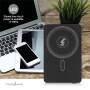 Nedis powerbank / 5000 mAh / kabelloses Laden / 1.67 / 2.22 / 3.0 A / Anzahl der Ausgänge: 1 / Ausgangsanschluss: 1x USB-C™ / Eingangsverbindung: 1x USB-C™ / PD3.0 20W / Lithium-Polymer