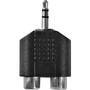 Nedis Stereo-Audio-Adapter 3,5mm Stecker 2x Cinch Buchse gerade schwarz