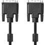 Nedis CCGB32000BK20 - 2 m - DVI-D - DVI-D - Male - Male - Black