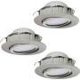 Eglo 3XEINBAUSPOT 3X6W LED (PINEDA Ø84 NI-MATT)