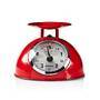 MELISSA Retro-Küchenwaage / Analog / Metallgehäuse / Abnehmbare Schale / Max. 5kg / 25-Gramm-Schritte / Rot