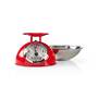 MELISSA Retro-Küchenwaage / Analog / Metallgehäuse / Abnehmbare Schale / Max. 5kg / 25-Gramm-Schritte / Rot