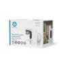 Nedis SmartLife Außenkamera / Spotlight / 3MP Full HD 1296p / IP65 / Max. Batterie-Lebensdauer: 6 Monate / Cloud Storage (optional) / microSD (not enthalten) / 5 V DC / mit Bewegungssensor / Nachtsicht / Weiss