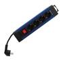 REV Ritter 0014412213 Steckdosenleiste mit Schalter 4fach Blau Schwarz Schutzkontakt 1 St. - Power Strip