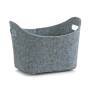 ZELLER PRESENT Aufbewahrungskorb Filz oval 31,5x19x21cm grau